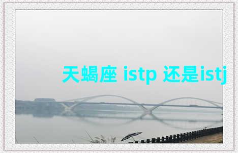 天蝎座 istp 还是istj